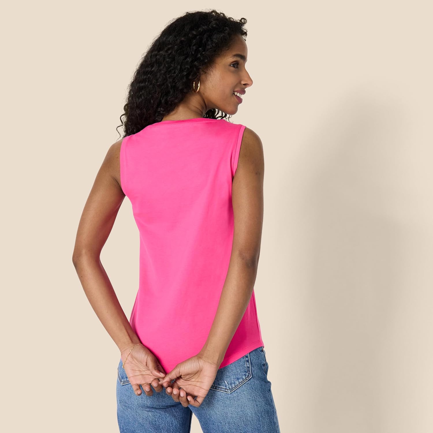 Thumbnail 1 de Amazon Essentials Women’s Regular-Fit 100% Cotton Sleeveless Tank Top