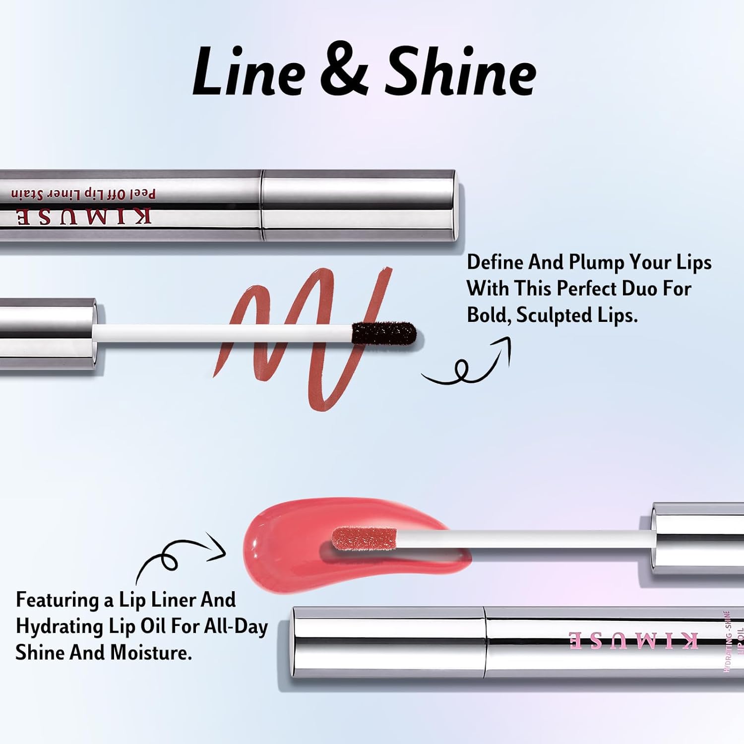 Detalle 2 de KIMUSE Lip Stain Peel Off Set 2 en 1