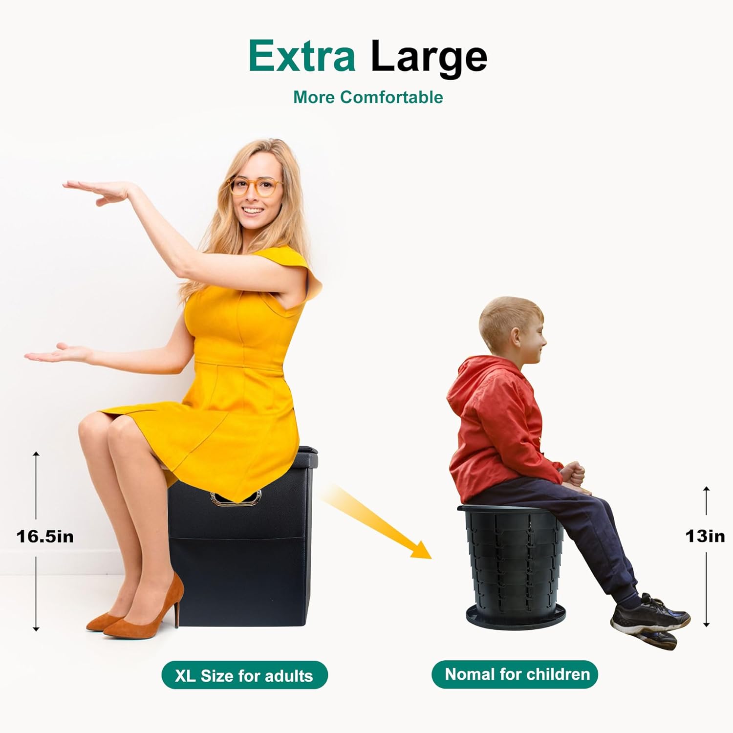 Thumbnail 1 de Ann Katy Upgrade XL Portable Toilet for Adults: Extra Large, Foldable & Travel-Friendly