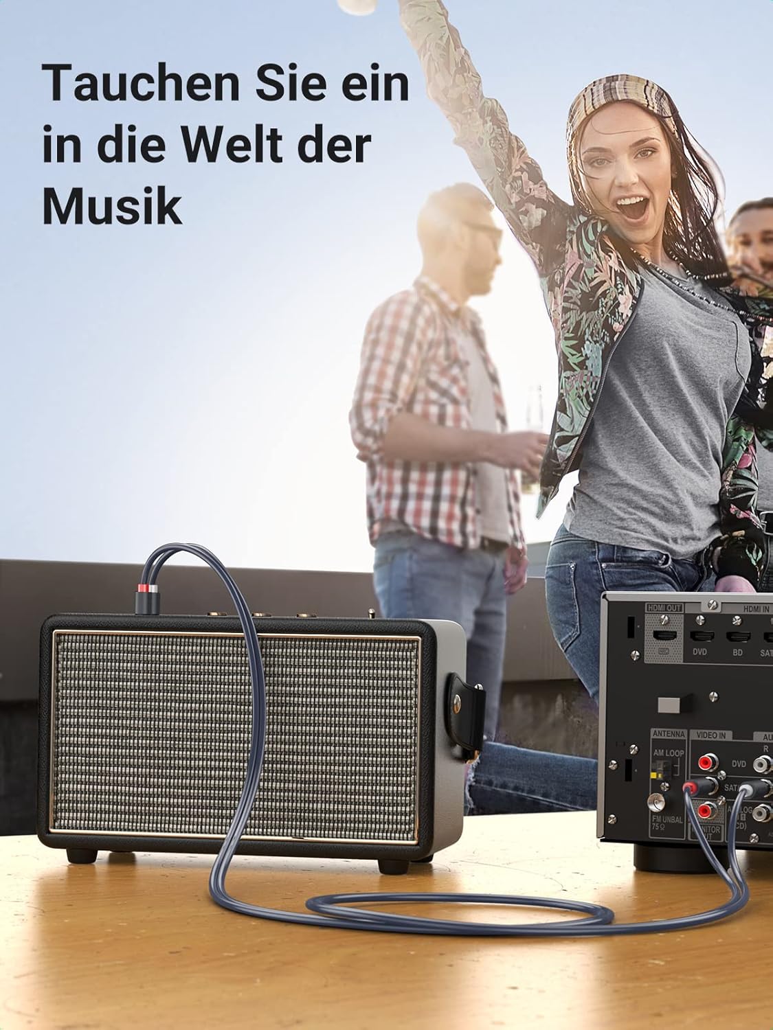 Thumbnail 6 de UGREEN Cinch Kabel 2M Stereo Audio Kabel auf 2RCA