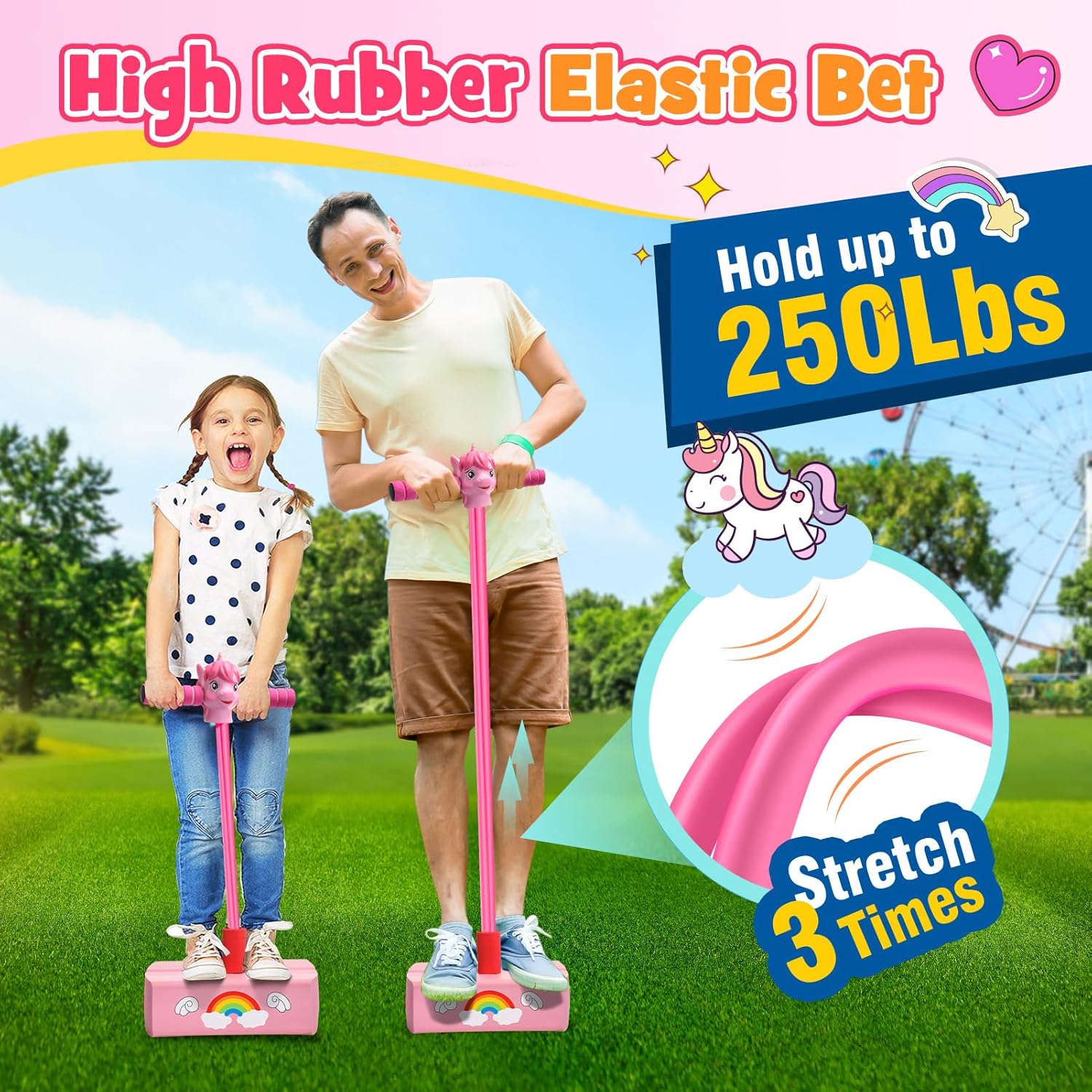 Thumbnail 4 de Toyzey Unicorn Foam Pogo Jumper for Kids Aged 3–12