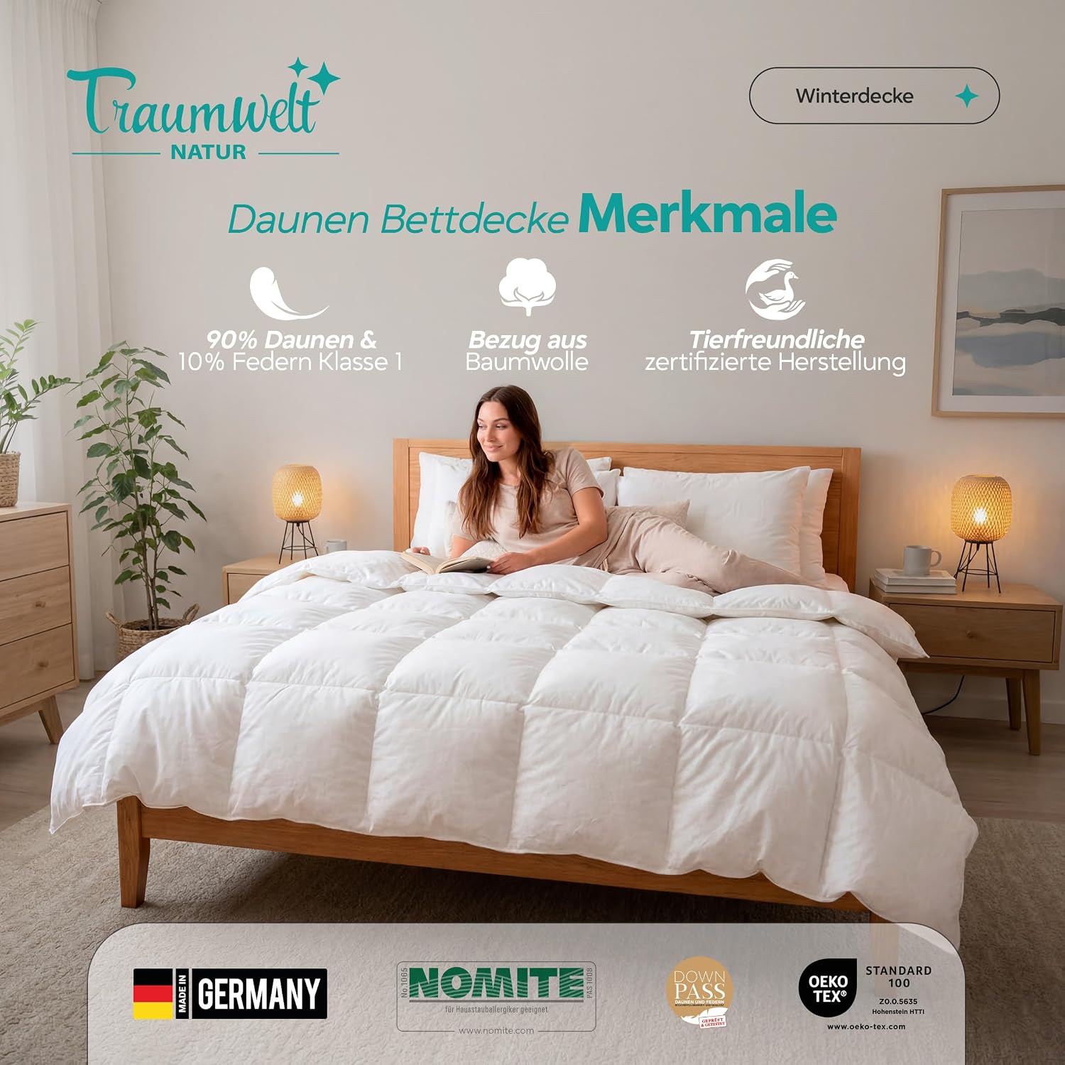 Thumbnail 1 de Traumwelt Daunendecke Winter 135x200 cm
