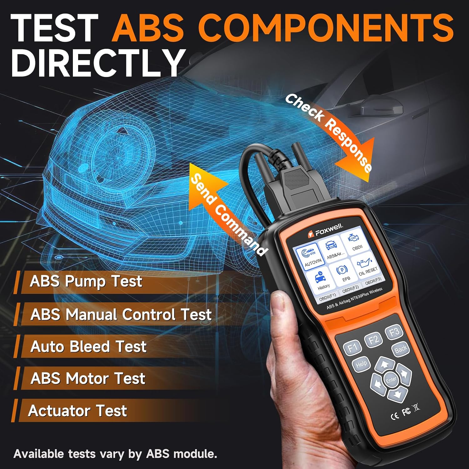 Detalle 1 de FOXWELL NT630 Plus OBD2 scanner with ABS