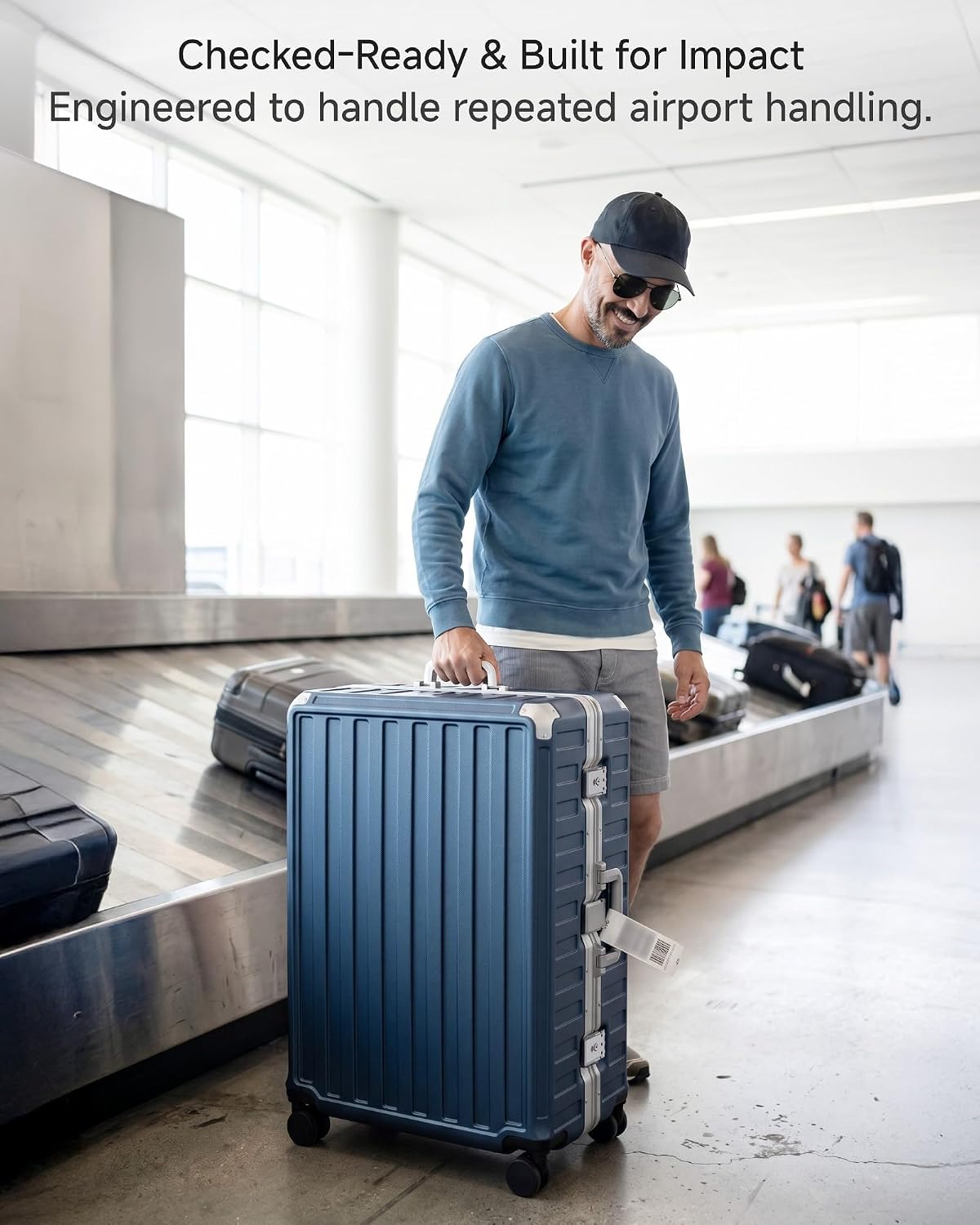 Thumbnail 1 de LUGGEX Checked Suitcase, 28-Inch