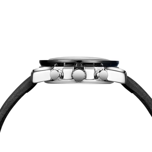 Detalle 2 de LN LENQIN Reloj para Hombre – Reloj Cuarzo Analógico de Pulsera con Correa de Cuero