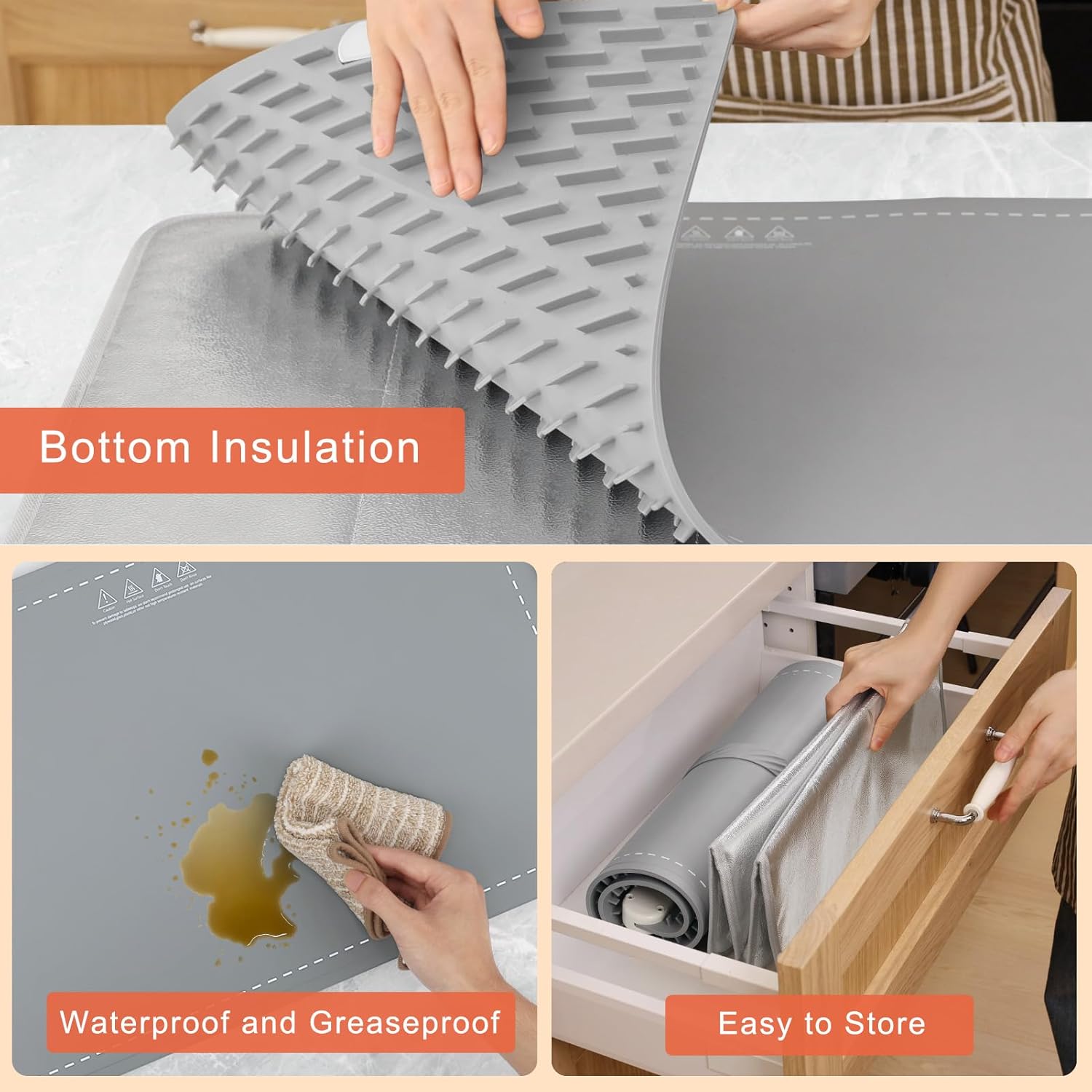 Detalle 2 de FYY Warming Mat for Food with Heat-Resistant Pad