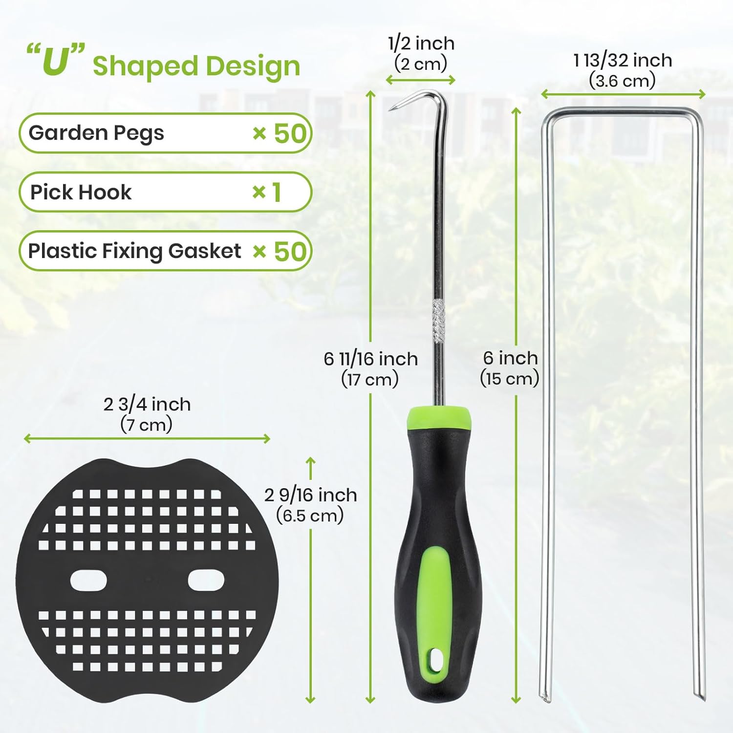 Thumbnail 1 de Velway 150mm Weed Mat Pegs 50 pack 🌱