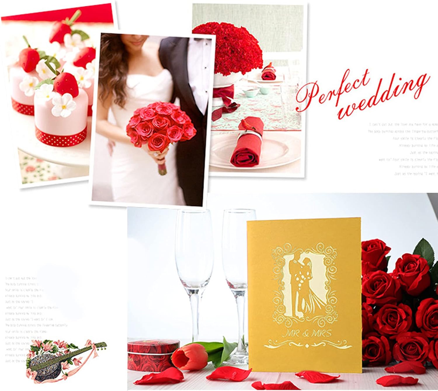 Detalle 1 de JeoPoom Biglietto di Auguri Pop-Up 3D: un Invito Speciale per San Valentino, Matrimoni e Festeggiamenti