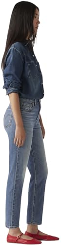 Detalle de Levi's 501 Crop Vaqueros Mujer 25W/26L – estilo clásico en versión recortada