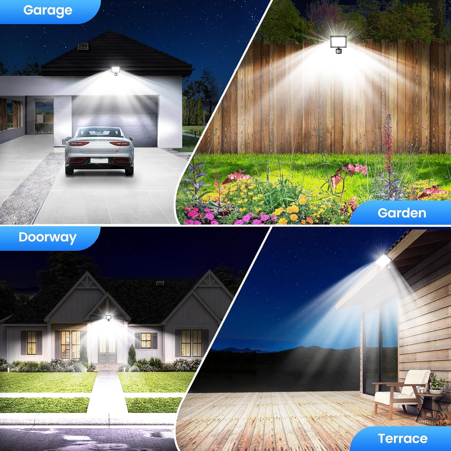 Thumbnail 6 de Linke 30W Solar Flood Lights Outdoor Motion Sensor (IP66) with Remote Control
