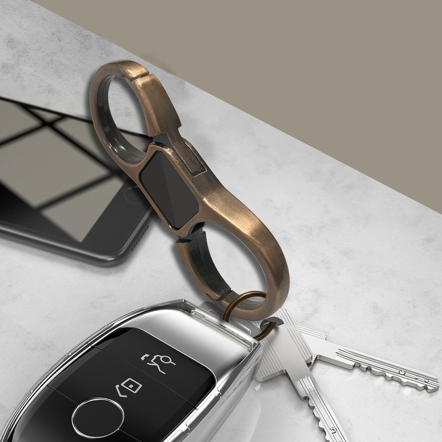 Thumbnail 4 de Idakekiy Key Chain Quick Release 4-ring 🔑