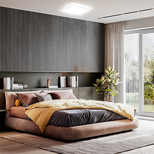 Detalle de B.K.Licht Lámpara de Techo LED Ultraflat para Baño – 18 W, 29x29 cm, 4000 K, 2400 lm