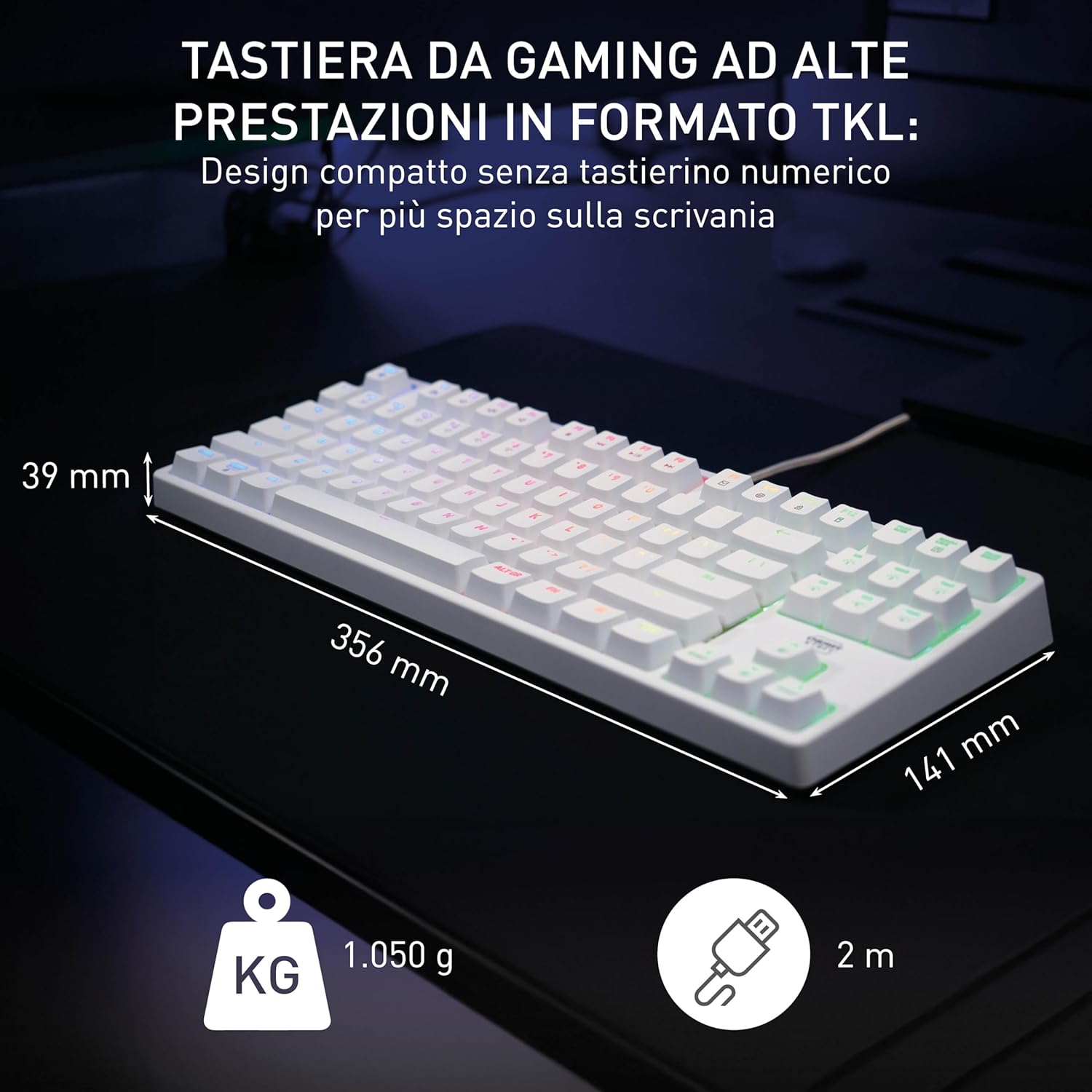 Thumbnail 1 de CHERRY XTRFY K4V2 TKL Tastiera da gioco