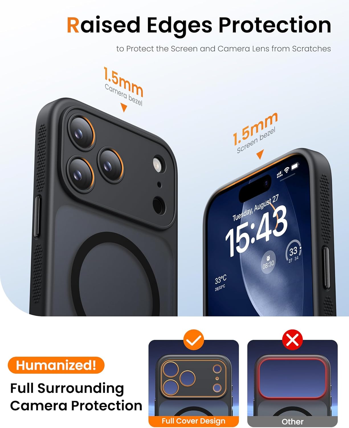 Thumbnail 6 de BXYJY Magnetic Case with Stand for iPhone 17 Pro Max – Full Lens Protection & MagSafe Compatibility