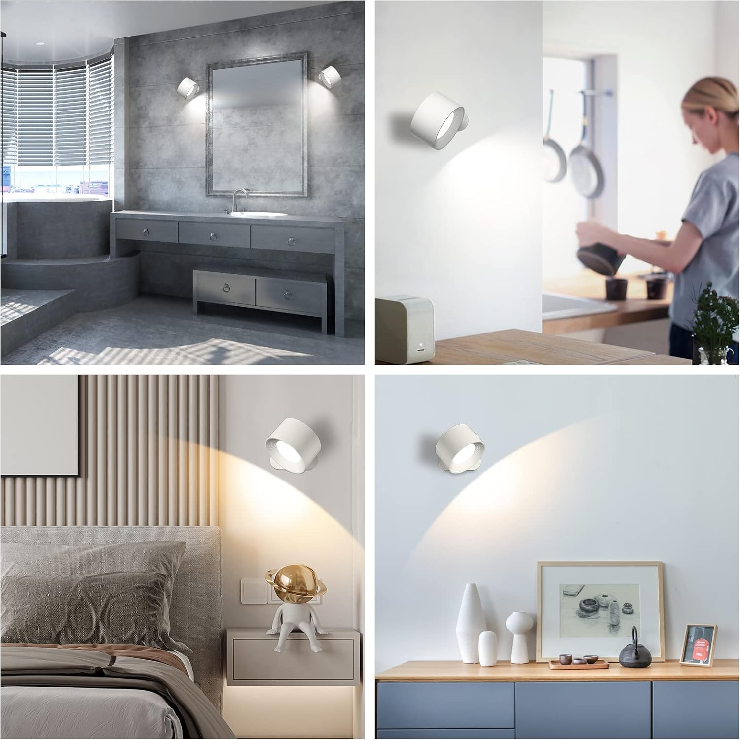Thumbnail 5 de Coollamp LED Wall Light 360° Rotate