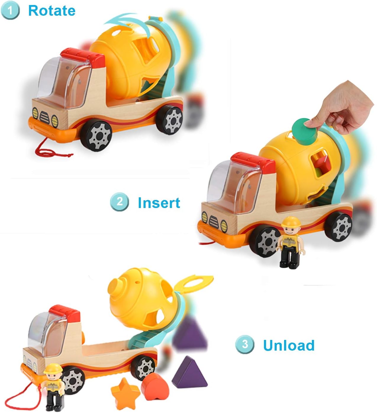 Thumbnail 2 de TOP BRIGHT Wooden Shape Sorter for Toddlers (1–3 Years) – a practical, durable learning toy