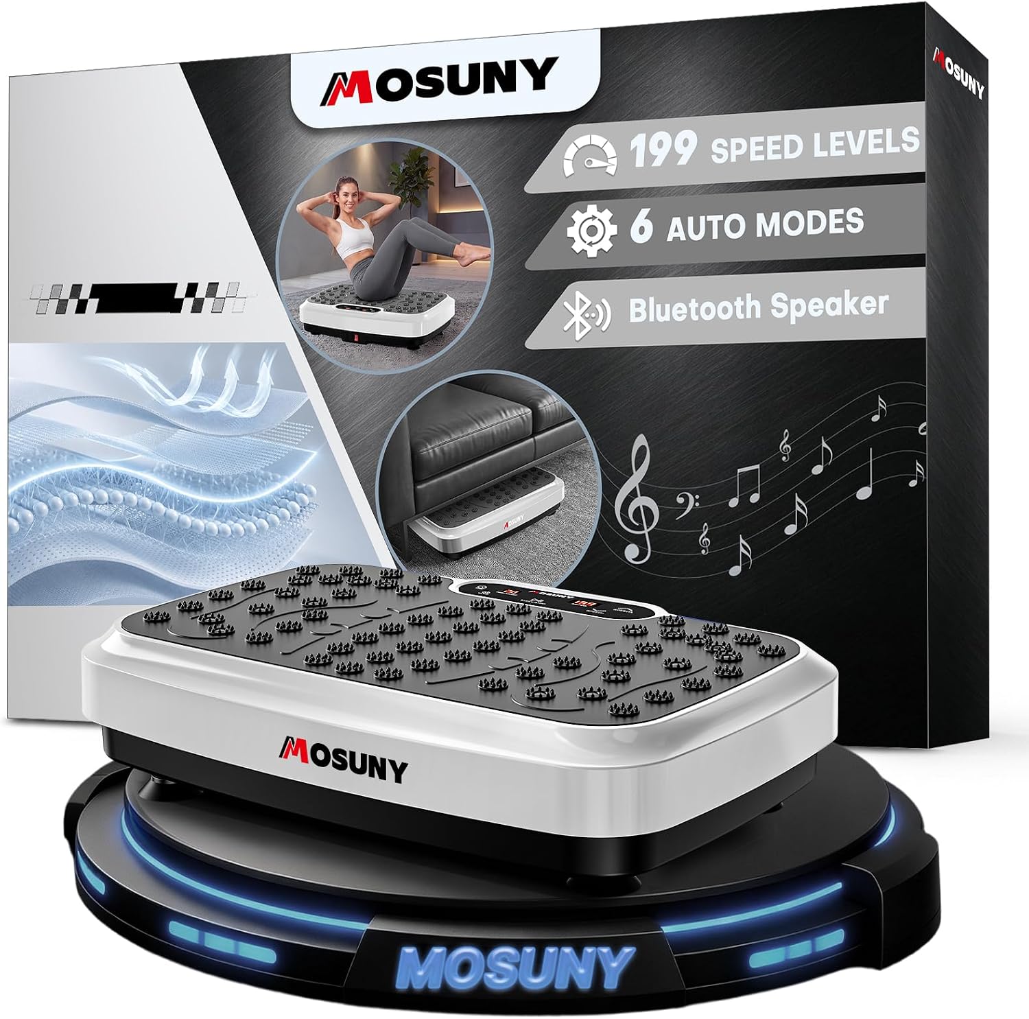 Detalle de MOSUNY vibration plate, 7 modes