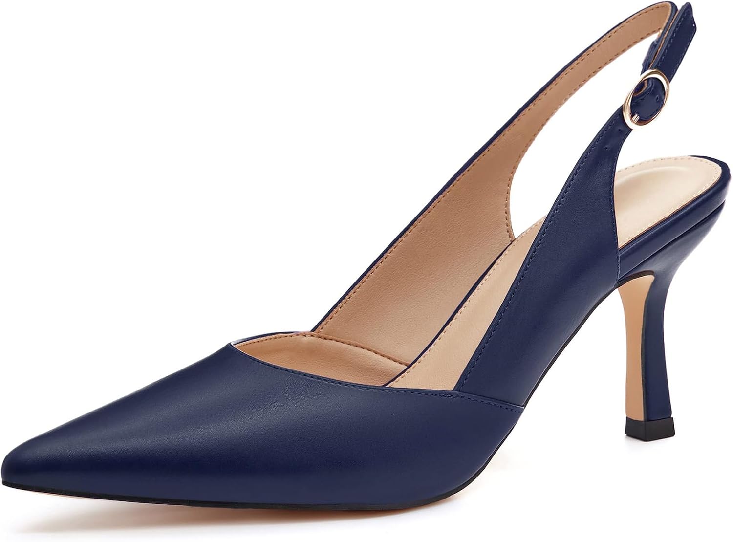 Detalle de Coutgo Slingback Kitten Heels 2.75-inch heel