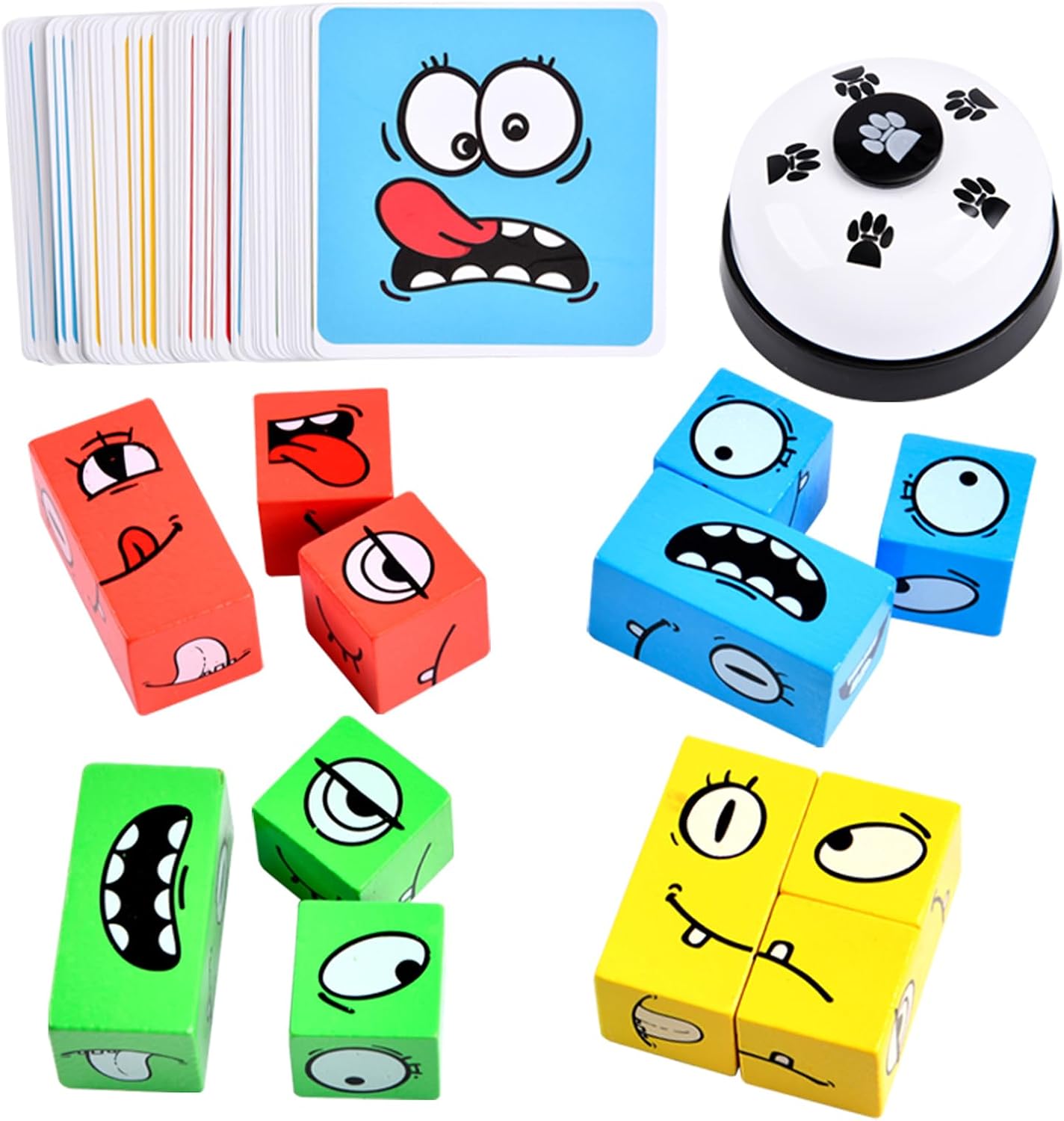 Detalle de Wooden Face Changing Magic Cube Game