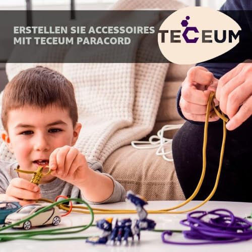 Thumbnail 6 de TECEUM Paracord 550 Typ III – 4 mm Nylon Schnur, Beige, 30 m, Mil-Spec