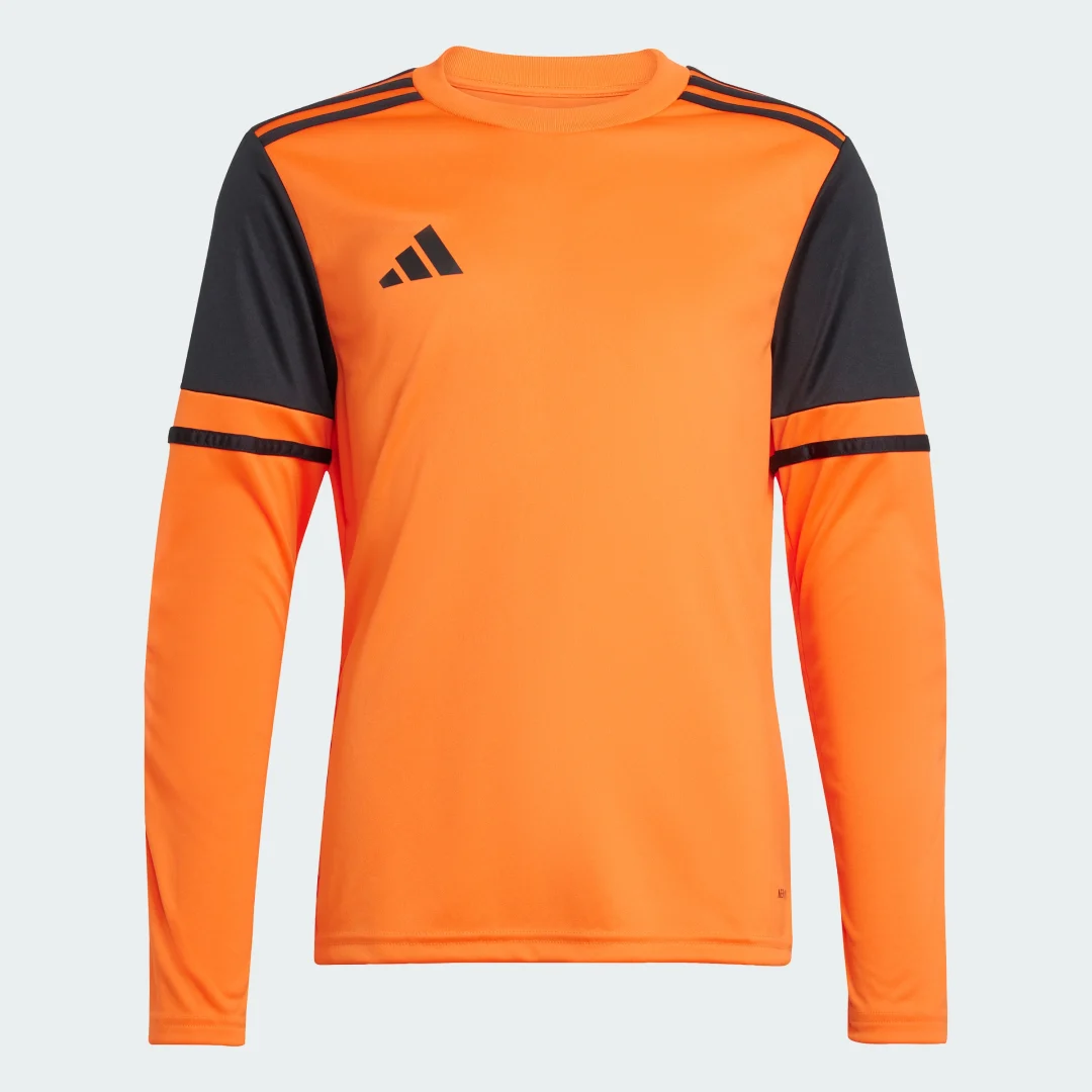 Detalle 2 de adidas Squadra 25, camiseta de portero de manga larga naranja para adolescentes