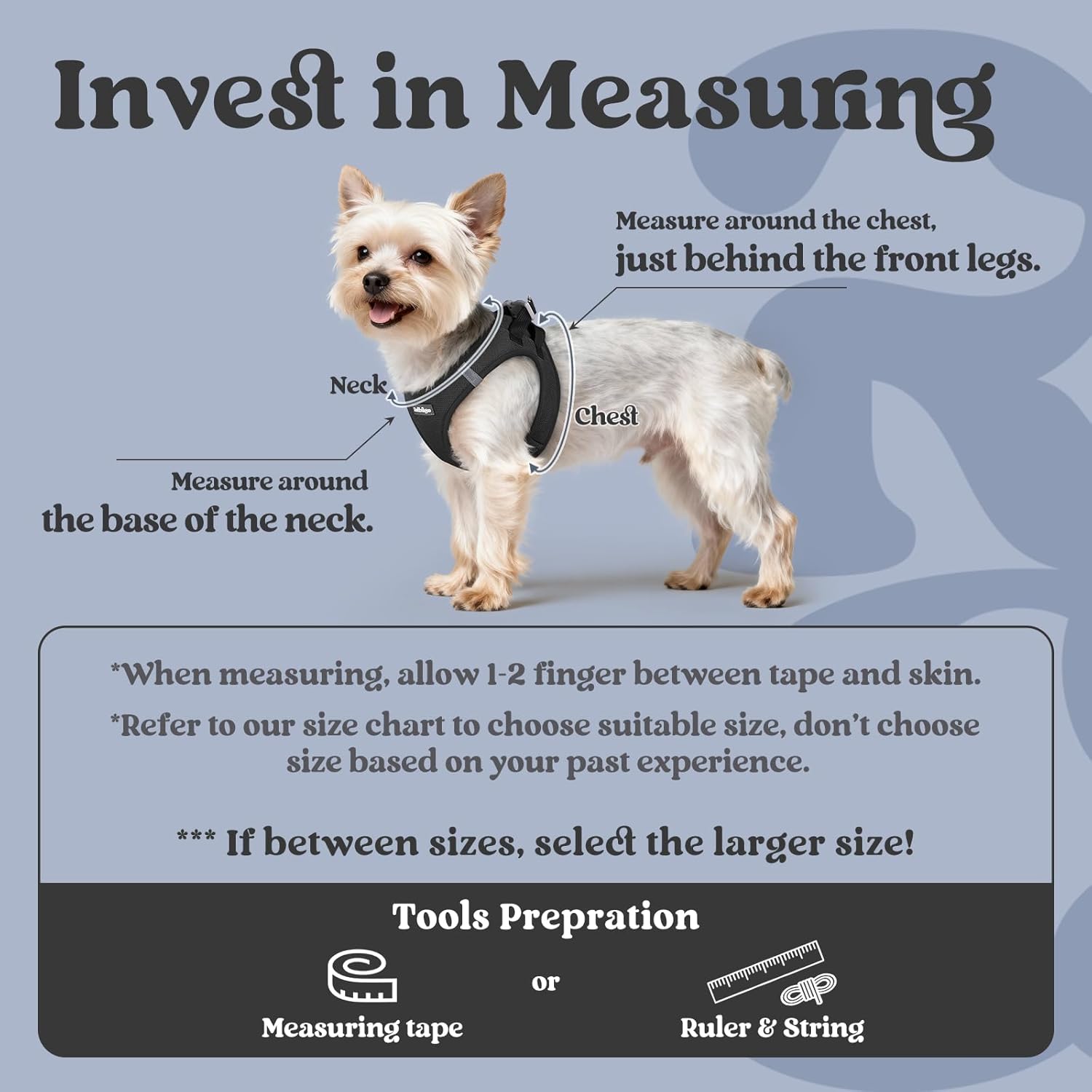 Thumbnail 1 de rabbitgoo Small Dog Step-in Soft Mesh Puppy Harness (Reflective Strips) — Size M