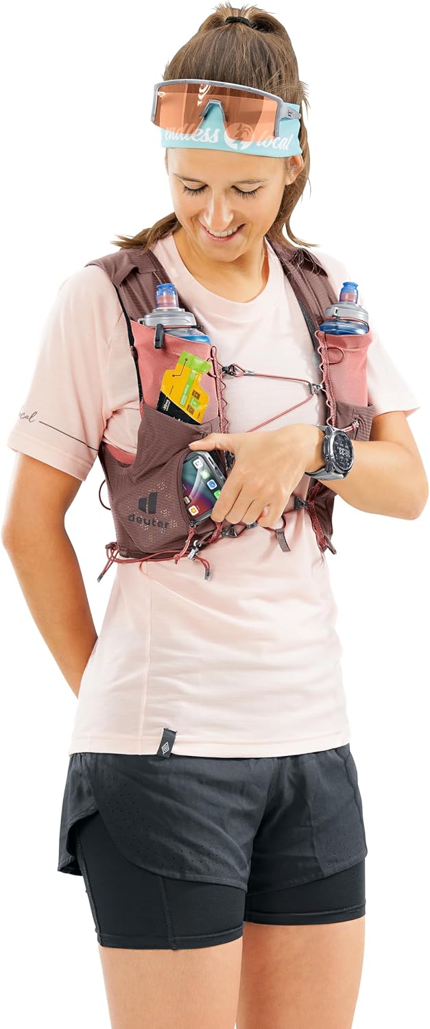 Detalle 2 de Deuter Traick 9 SL Gilet d’Hydratation Femme – Trail Running