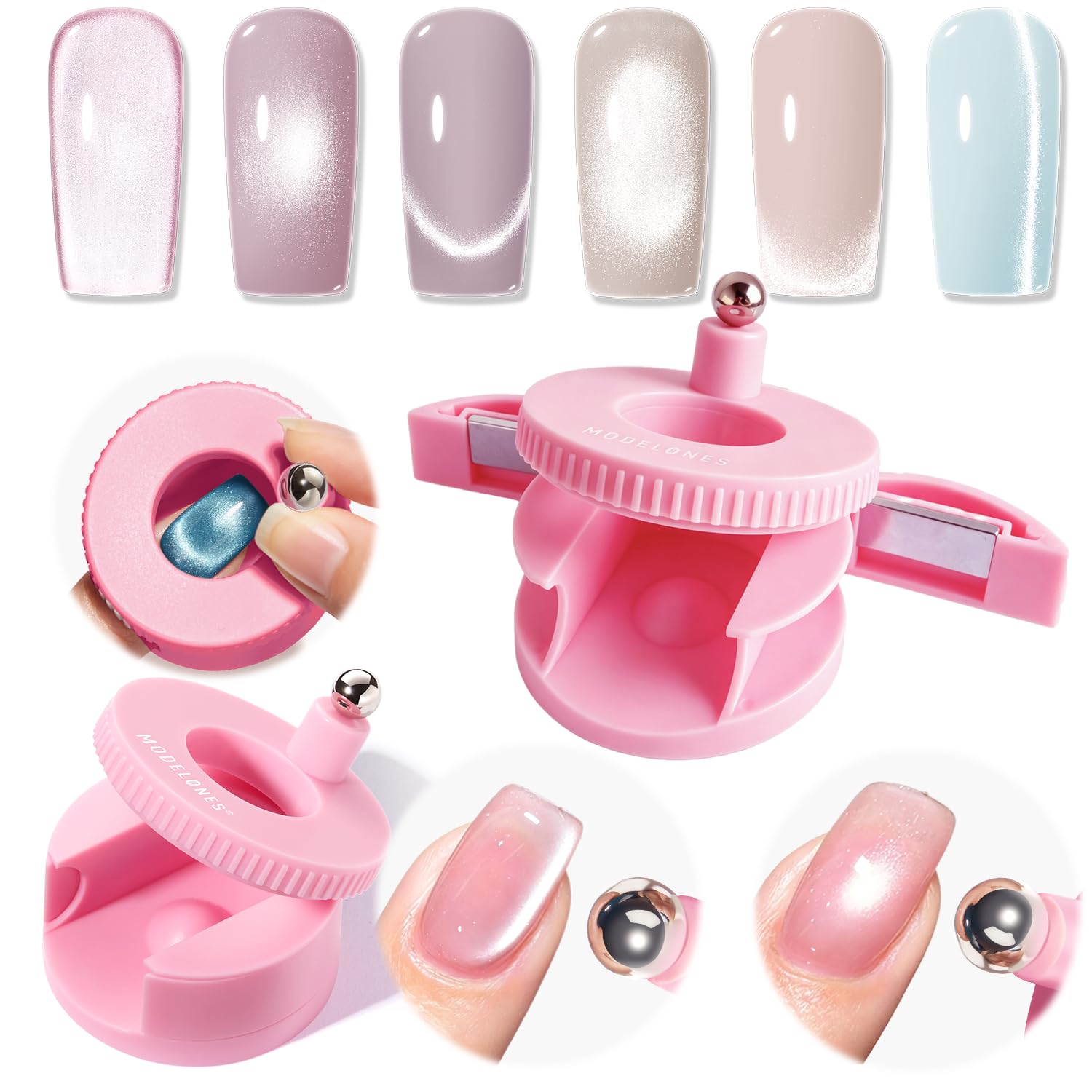 Thumbnail 6 de Modelones Glitter Gel Nail Polish Set, 6 Colors