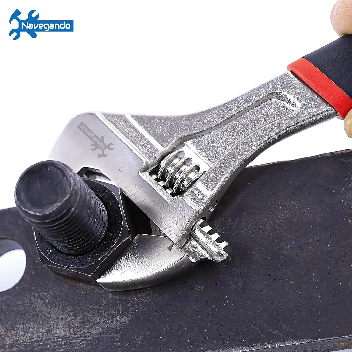 Detalle 2 de Navegando adjustable wrench sets 4-Piece Adjustable Wrench Set with Rubber Grips