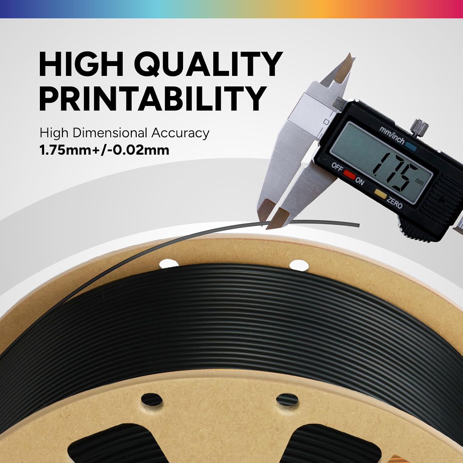 Thumbnail 2 de Overture PLA Filament 1.75mm 1kg Black