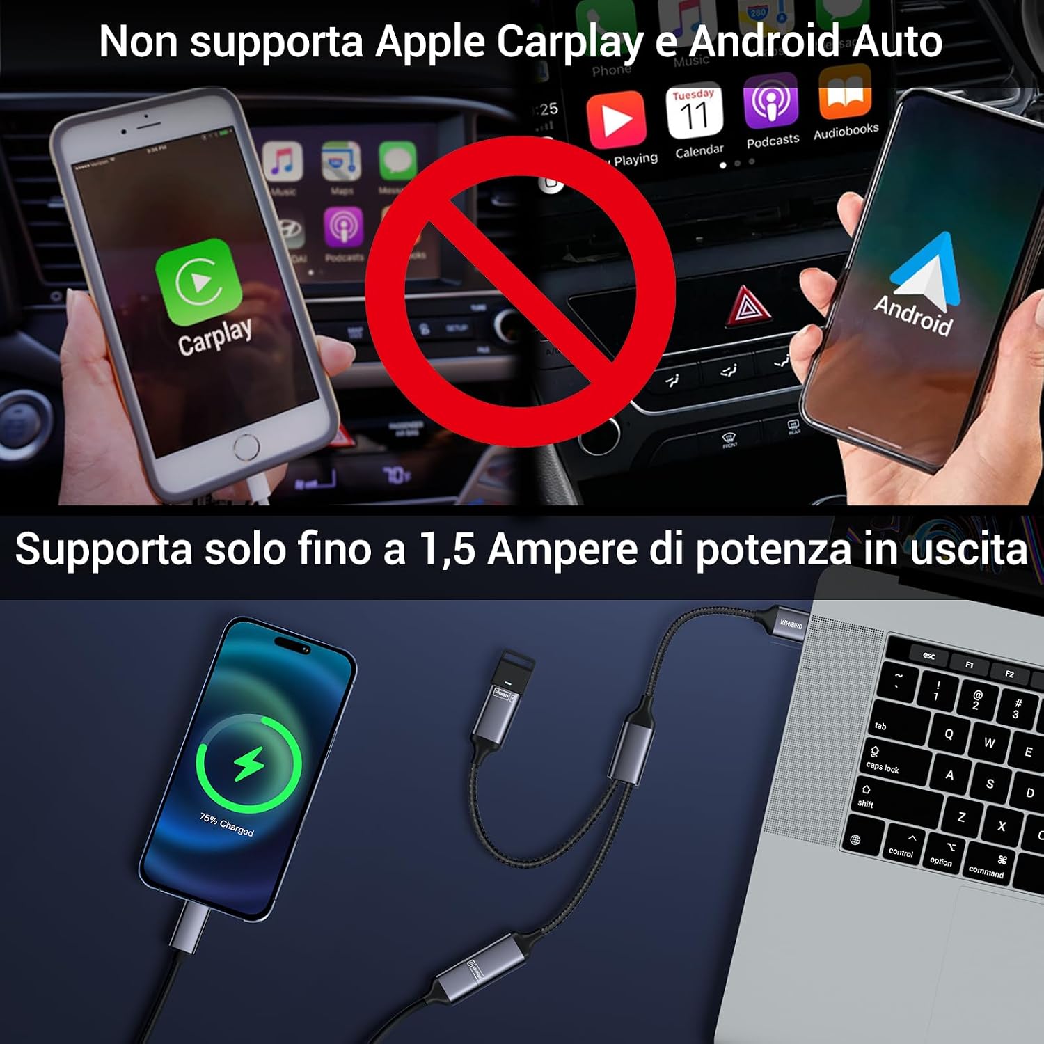 Thumbnail 6 de KiWiBiRD sdoppiatore USB doppio 2 porte