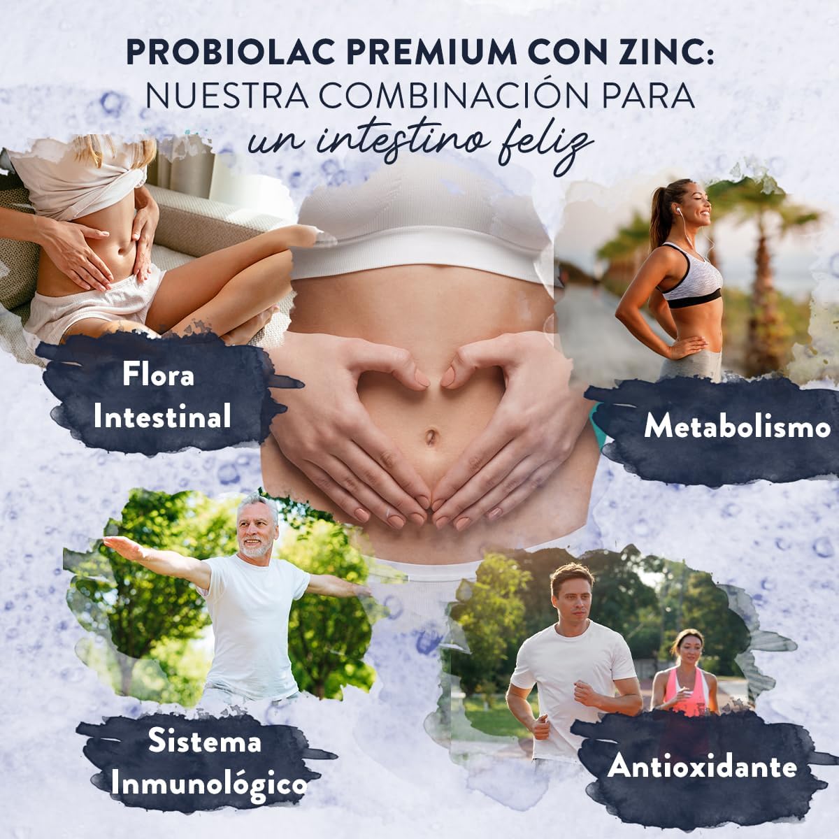 Detalle de Probioticos Intestinales Premium con Zinc y 30 Cepas