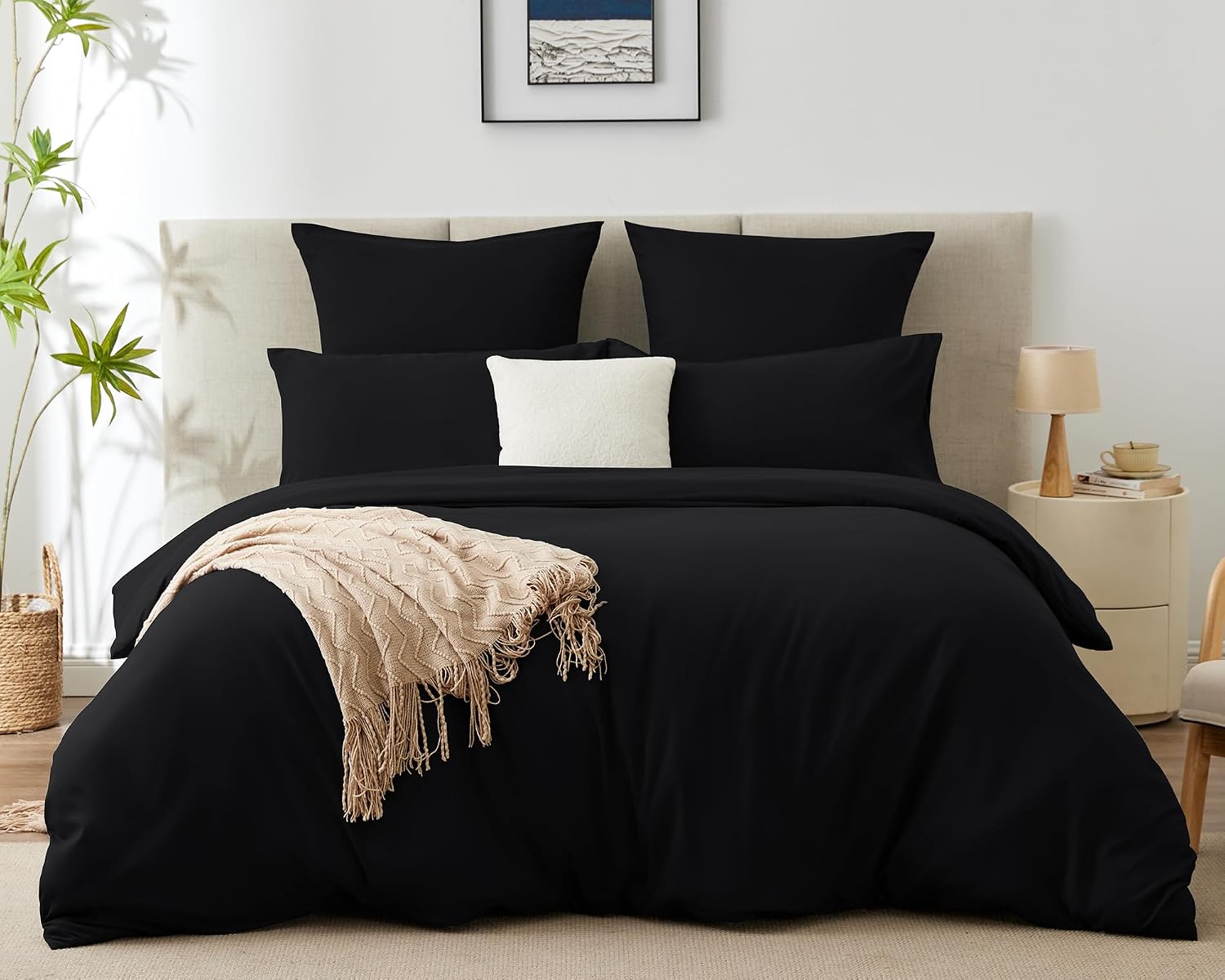 Detalle de WAVVE Parure de lit 220 x 240 Noir