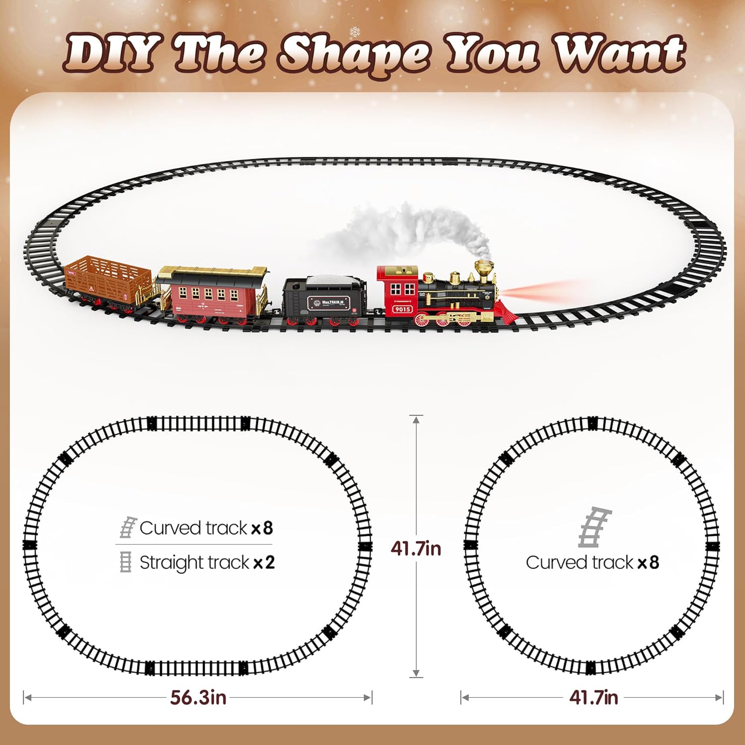 Detalle de Hot Bee Train Set 8 curved tracks remote