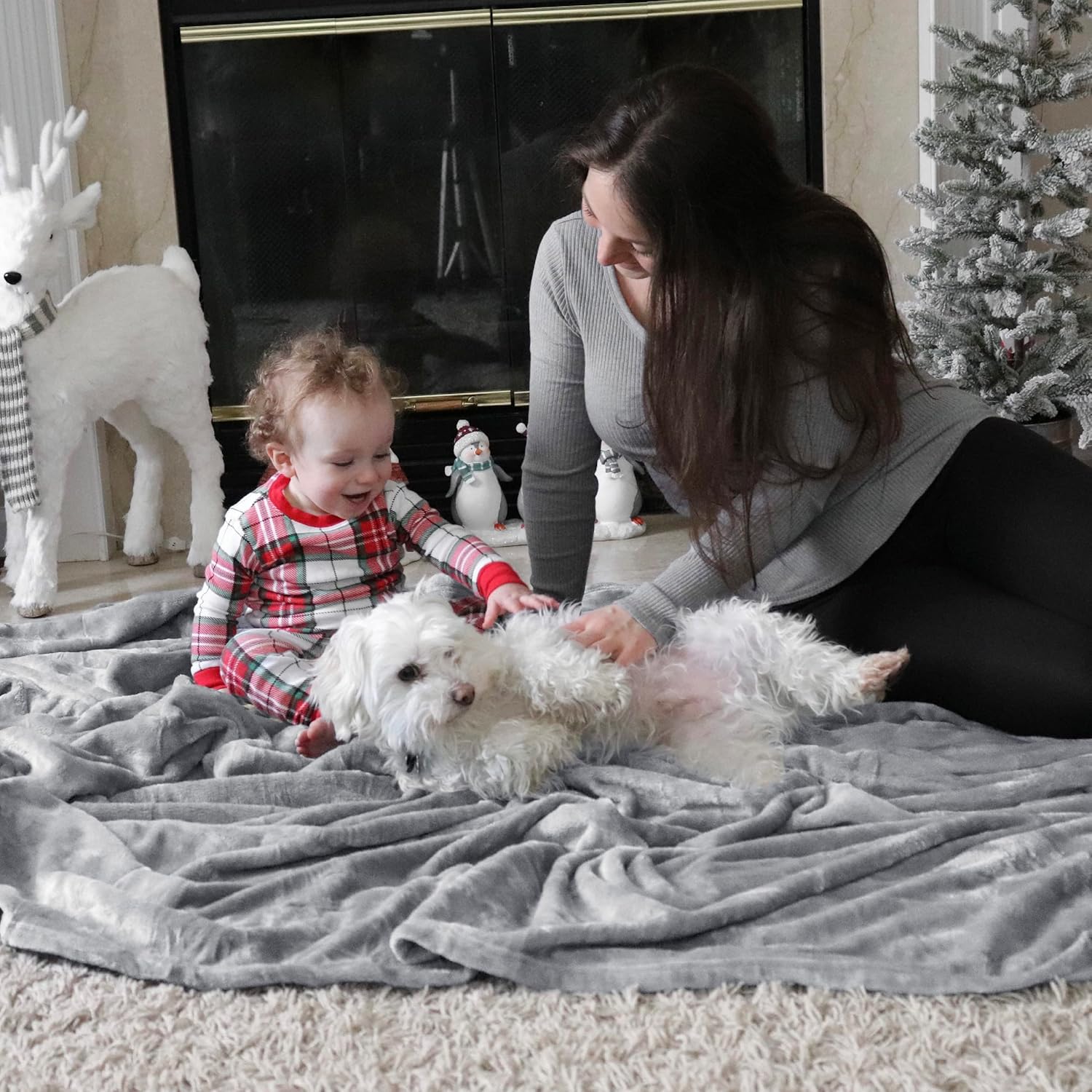 Thumbnail 6 de Bedsure Fleece Throw Blanket 150x200 cm