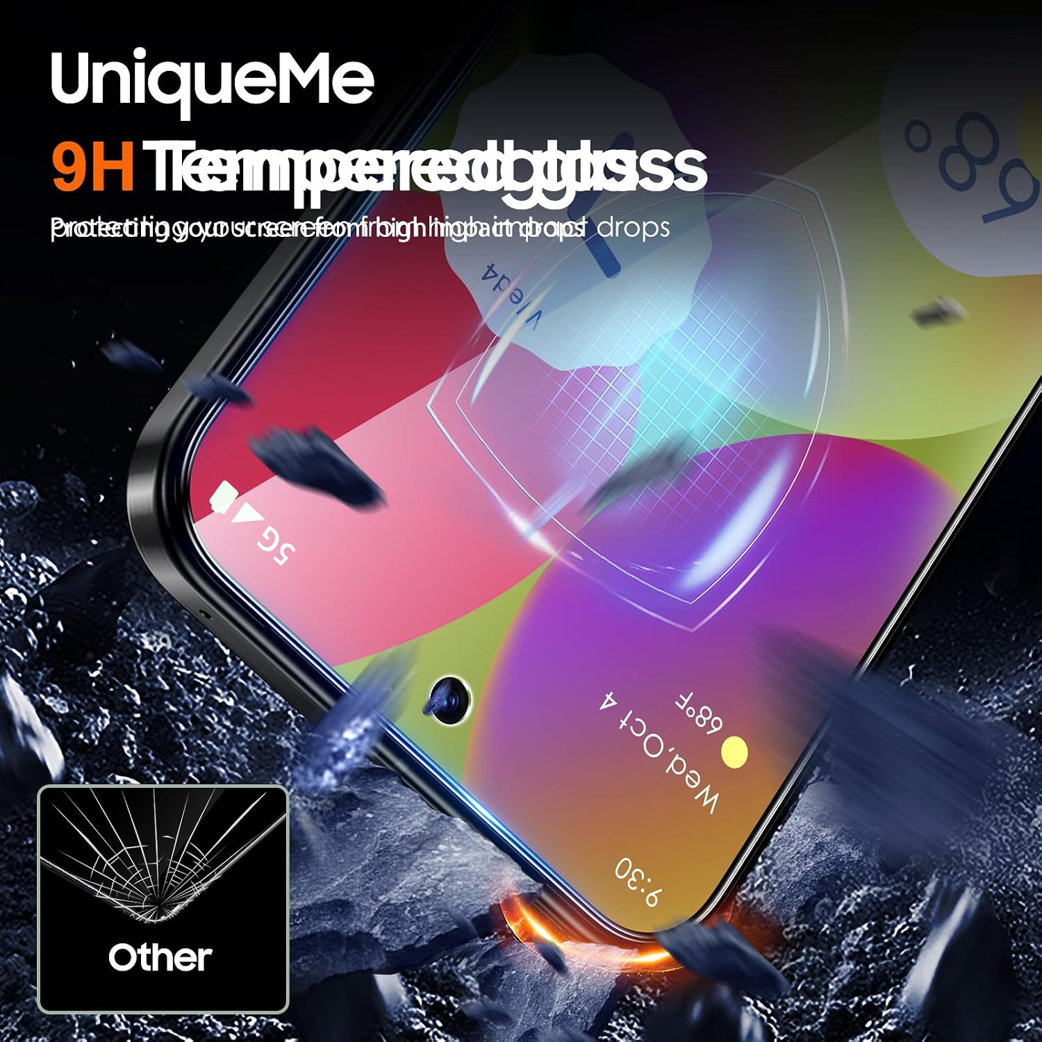 Thumbnail 2 de UniqueMe Google Pixel 10 Screen Protector – 2+2 Pack (Tempered Glass) with Camera Lens Protection