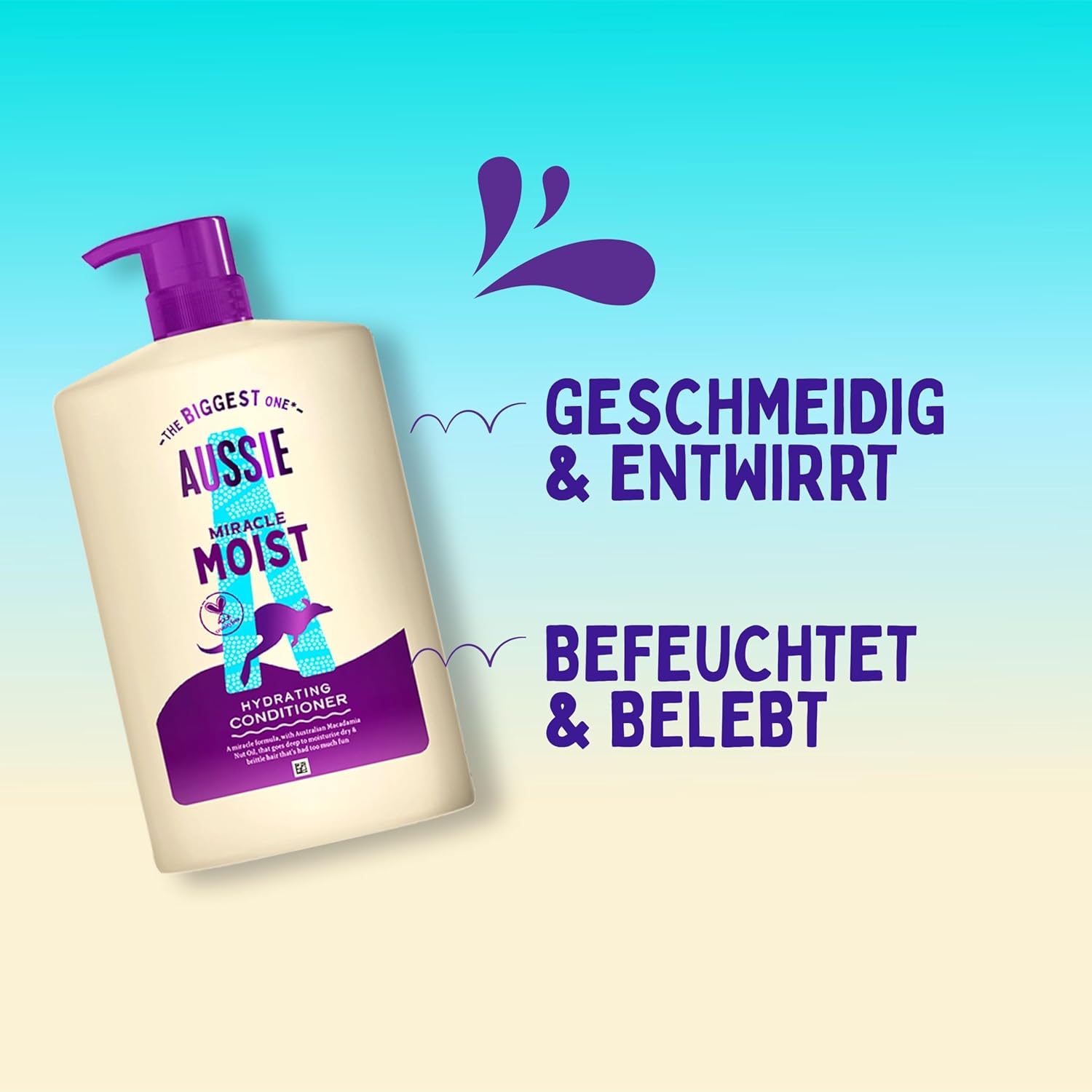 Thumbnail 1 de Aussie Miracle Moist Detangling Conditioner 1000ml