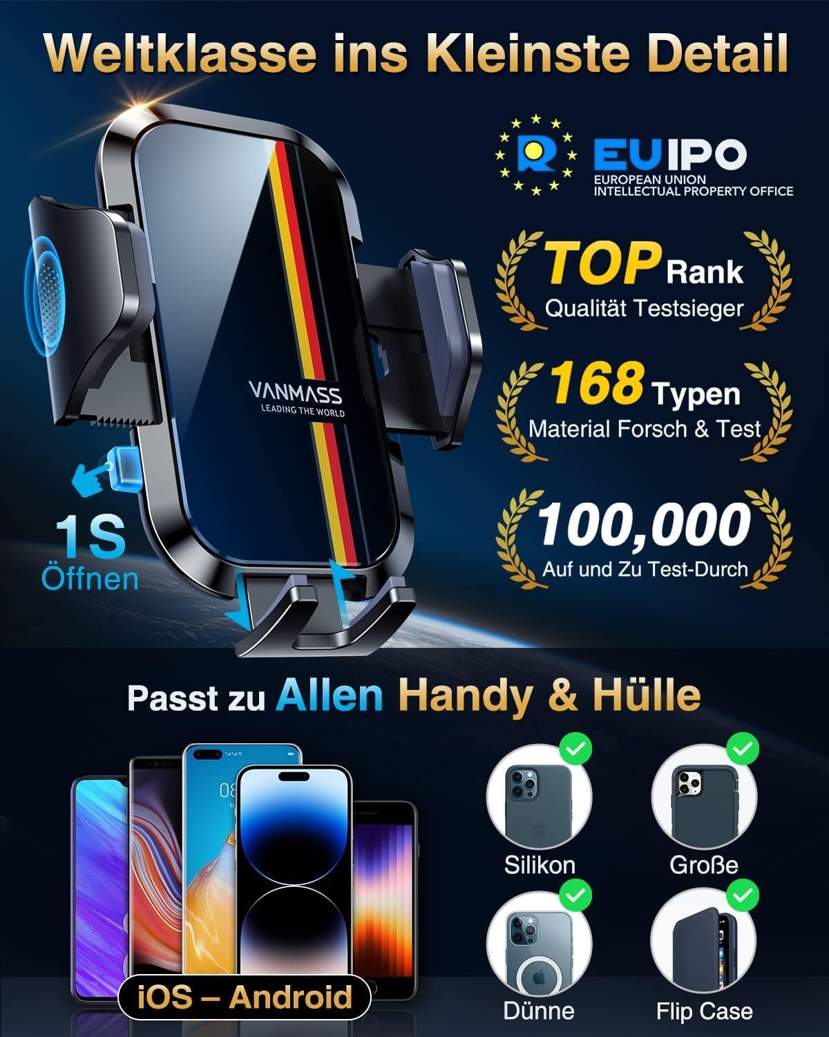 Thumbnail 5 de VANMASS 2026 Upgrade Handyhalterung 360°