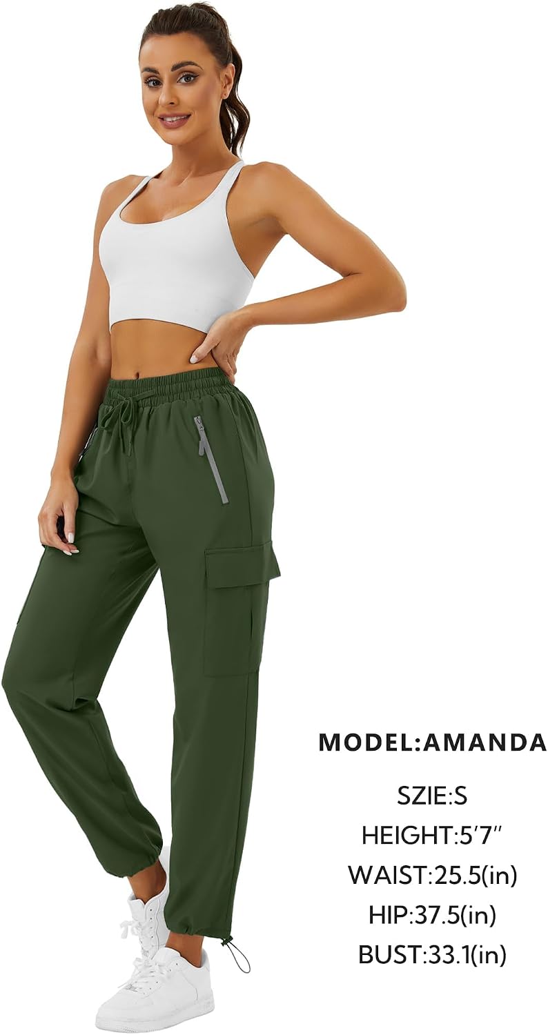 Detalle de Friptspyg Pantalon cargo outdoor femme léger : trekking, randonnée rapide et poches sécurisées