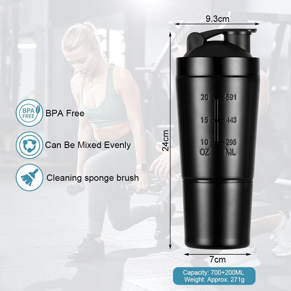Thumbnail 1 de ACWOO 700ml Protein Shaker Bottle 🥤
