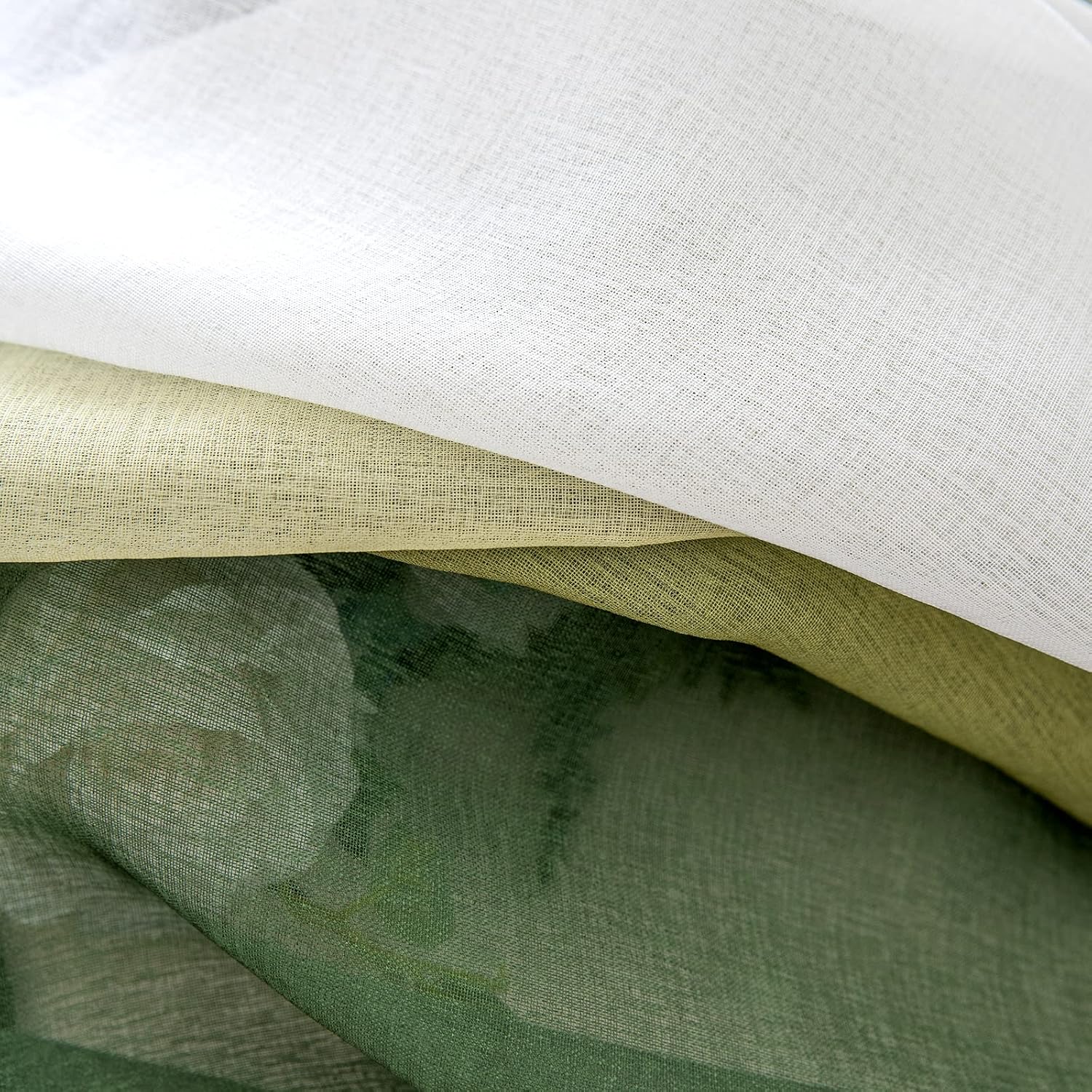 Thumbnail 6 de MIULEE 2er Set Voile Vorhang 140x225 cm đȘ