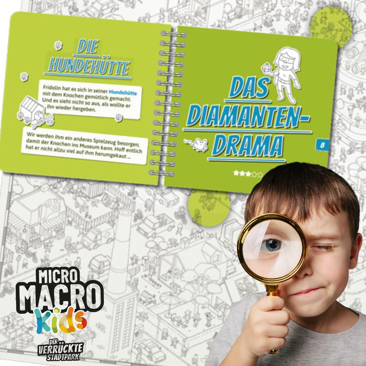 Thumbnail 2 de MicroMacro Kids Edizione parco giochi: il pazzo parco cittadino, gioco di famiglia per detective