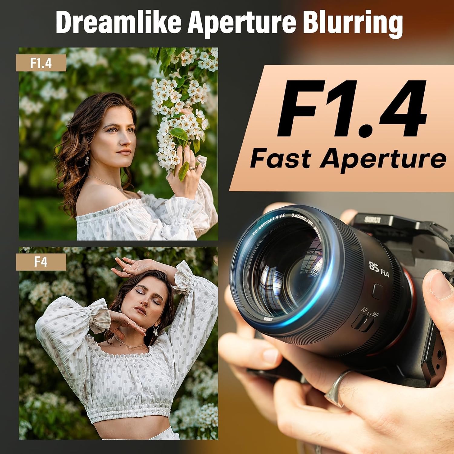 Thumbnail 3 de SIRUI Aurora 85mm F1.4 for Sony E Mount – Lightweight Portrait Prime