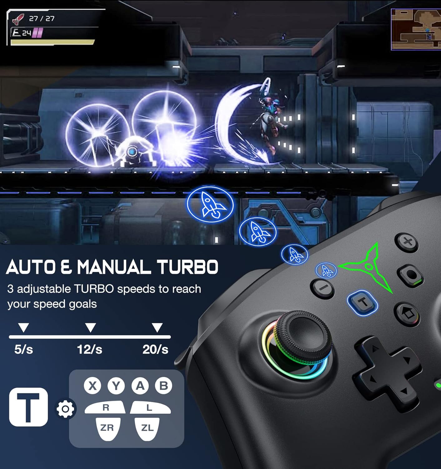 Thumbnail 4 de Wireless Switch Controller 1000mAh