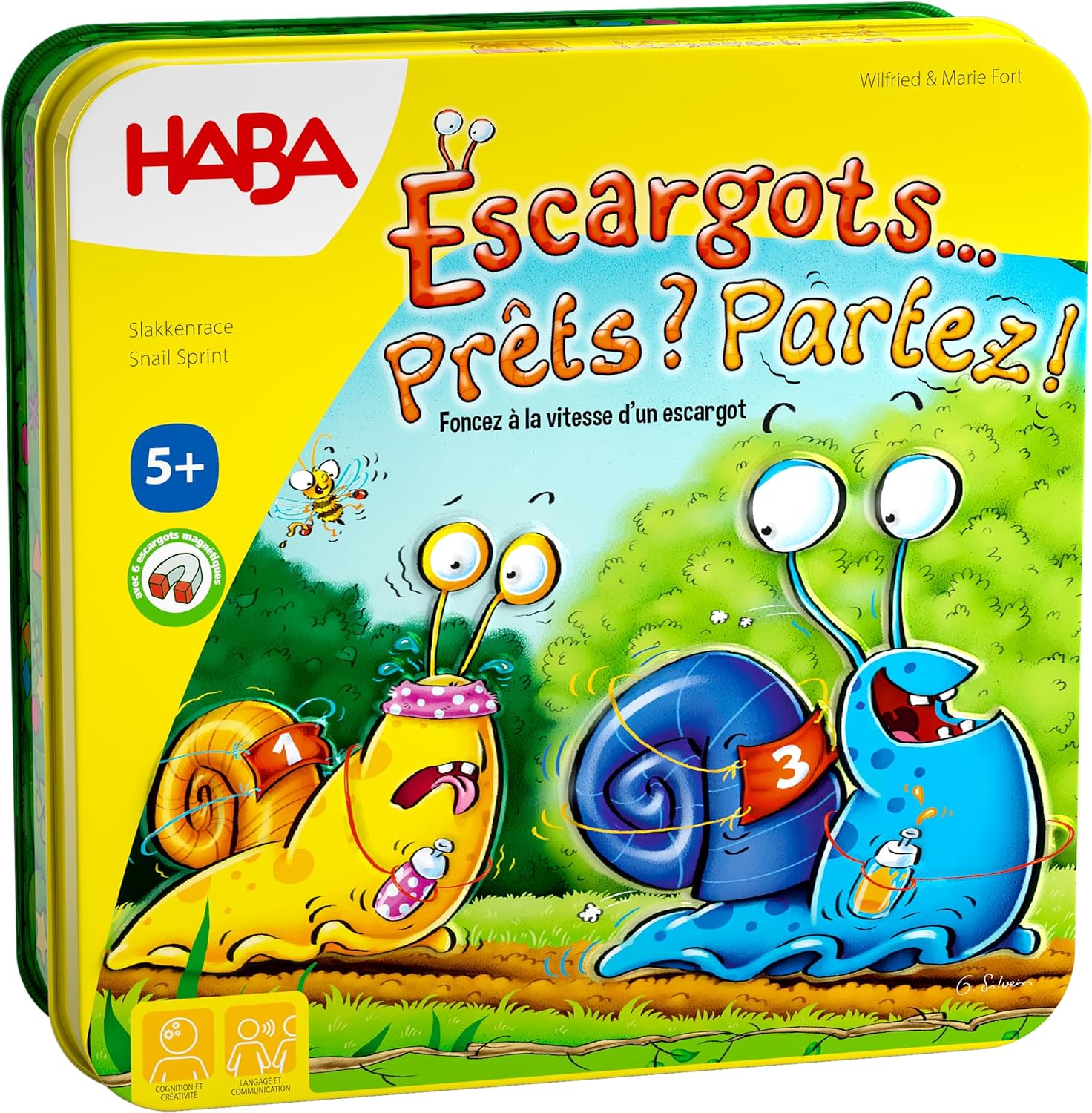 Detalle de HABA Escargots Prêts Partez Jeu de course