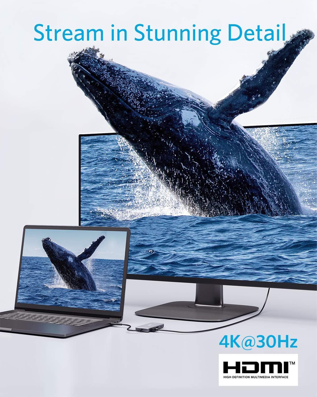 Thumbnail 3 de Anker Adaptador USB C 7 en 1 con HDMI 4K 🚀