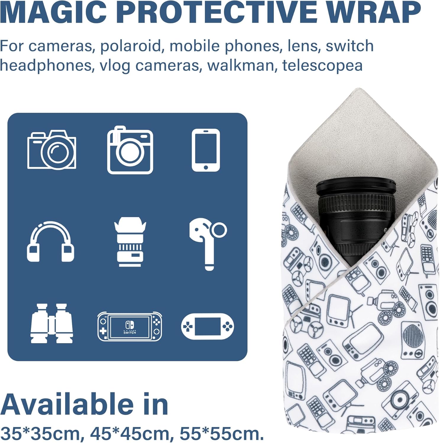 Thumbnail 1 de Walking Way Magic Protective Wrap selbstklebendes Etui-Set (Kratzfest, staubdicht, waschbar) – 35 × 35 cm