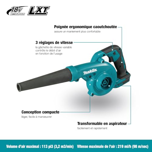 Thumbnail 2 de Makita DUB185Z – Souffleur sans fil 18V LXT (Solo corps)