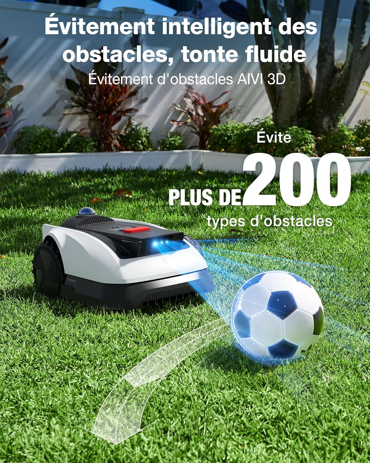 Thumbnail 4 de Ecovacs GOAT O1200 LiDAR Pro Care Kit – Robot tondeuse sans fil avec navigation Dual-LiDAR 360°