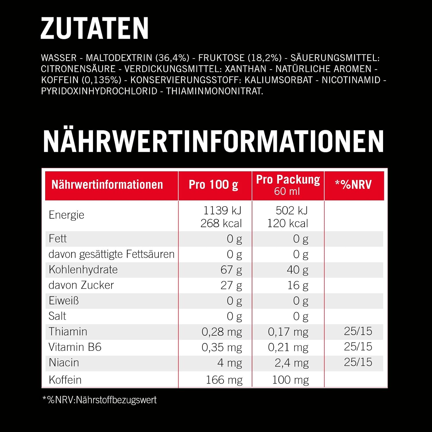 Detalle de Enervit Carbo Gel C2:1PRO mit Koffein – Cola-Energie-Gel mit 40 g Kohlenhydraten pro Gel, vegan, glutenfrei, 7er Packung